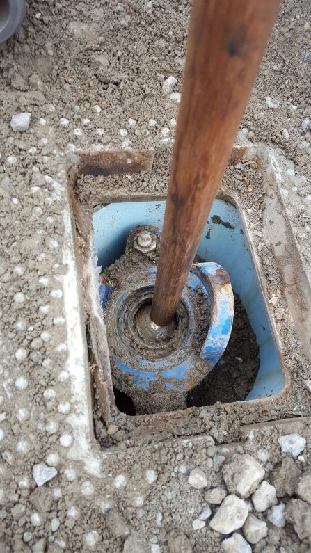 Mains Flow and Pressure Testing, Australia showing damaged pipes