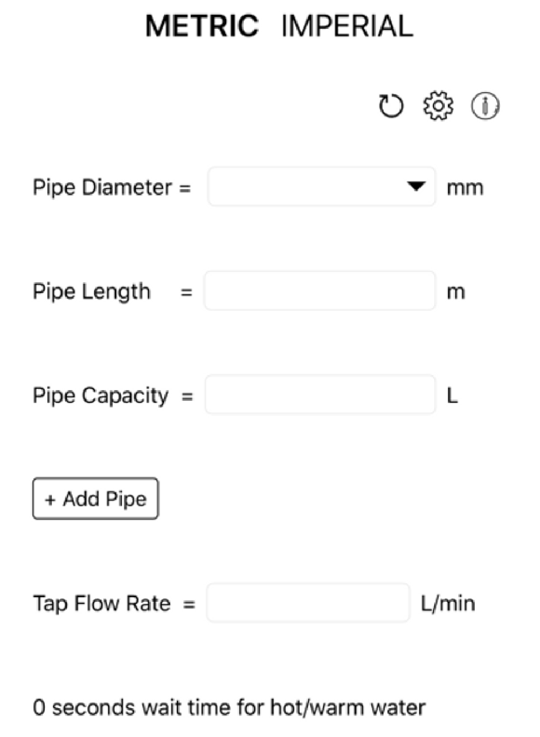 Dead Leg Pipe Volume Calculator free to use h2x engineering