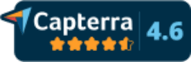 Capterra review logo badge in see-through background