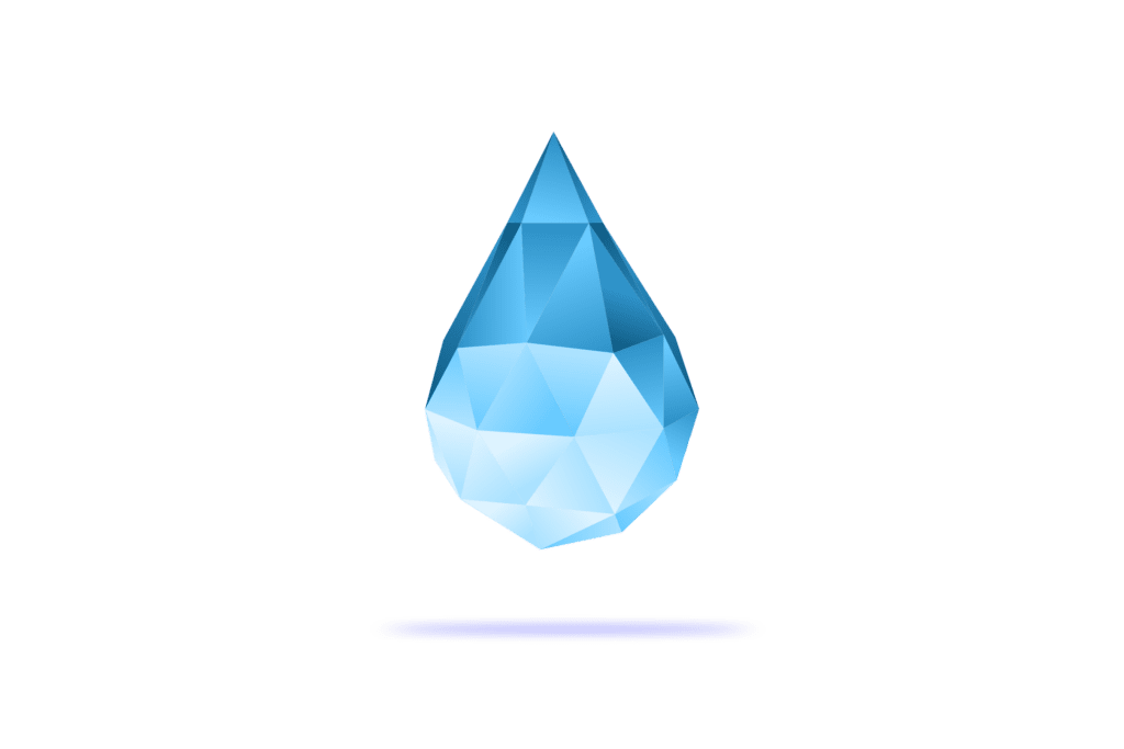 h2x waterdrop logo