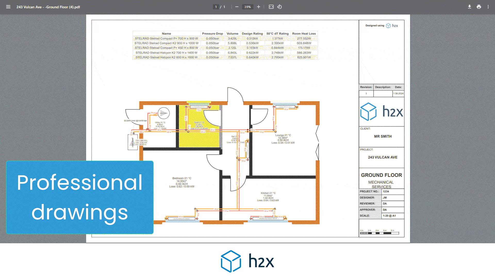 Client Drawings - Heat Engineer Software