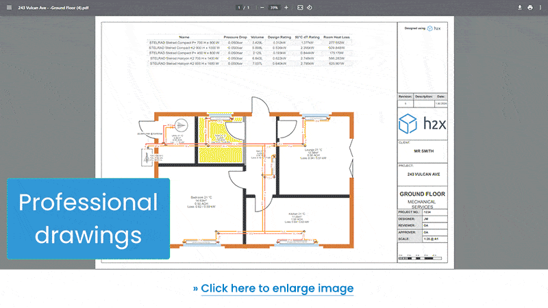 Client Drawings - MCS Heating Design Software